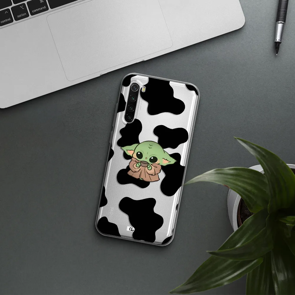 A Cartoon Of A Baby Yoda Xiaomi Redmi Note 8T Clear Tpu Case