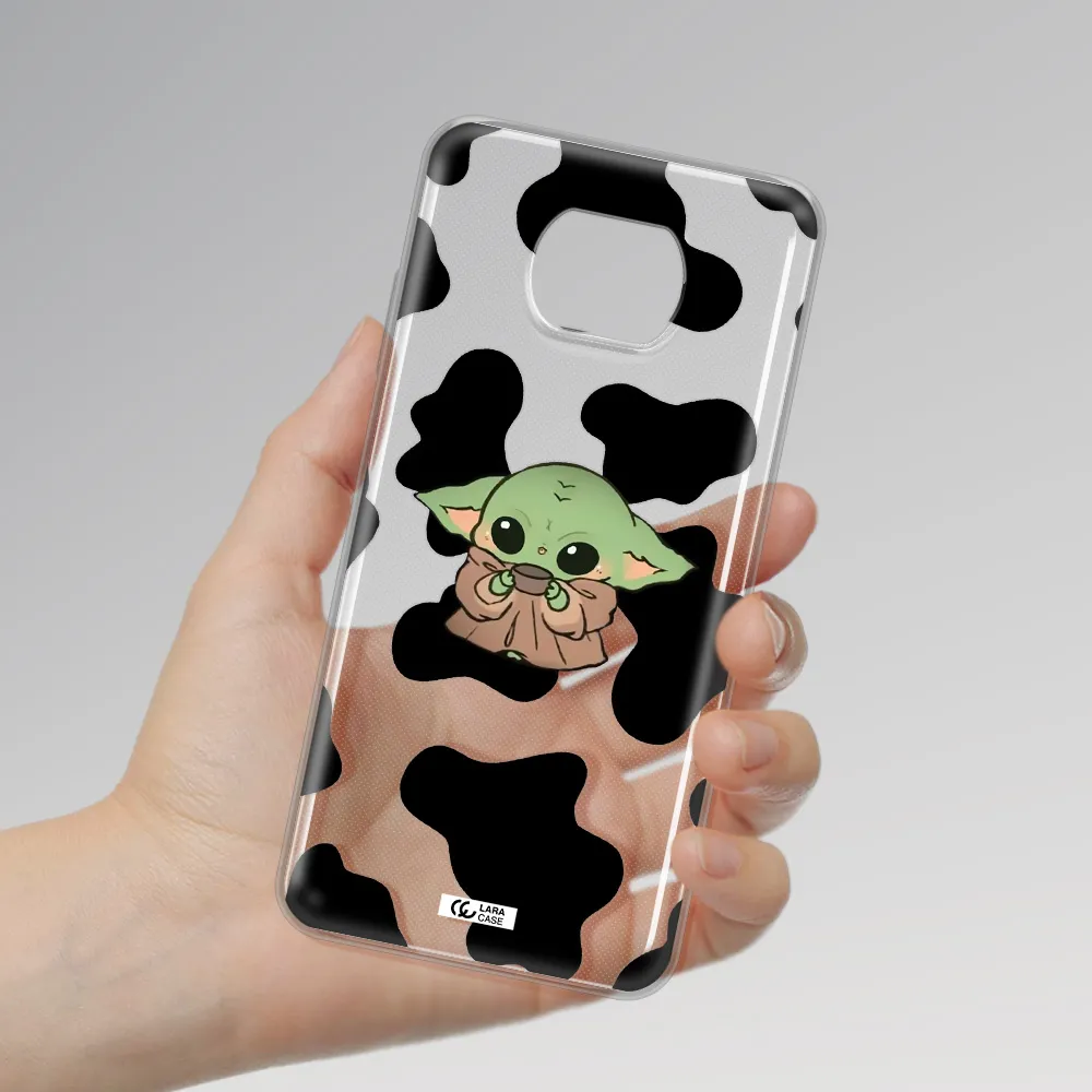 A Cartoon Of A Baby Yoda Xiaomi Redmi Note 9T Clear Tpu Case