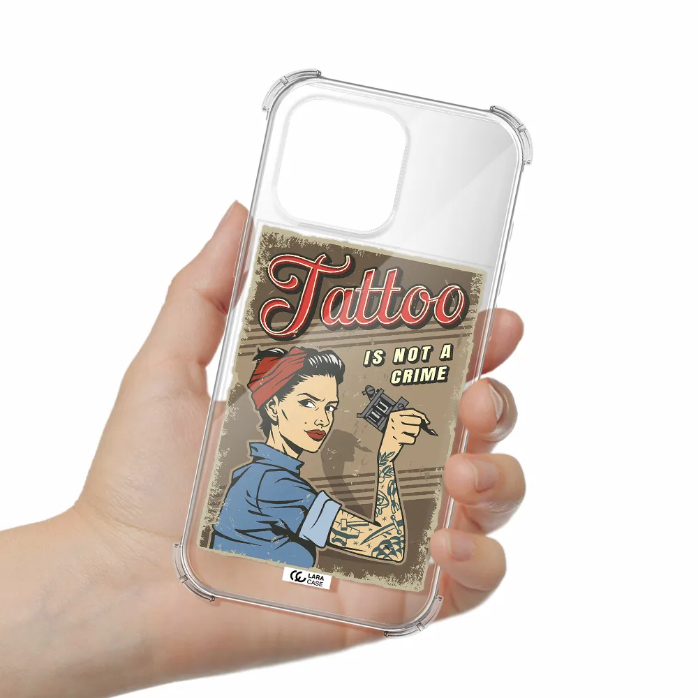 A Woman With Tattoo On Her Arm Apple Iphone 16 Pro Max Clear Pc Case