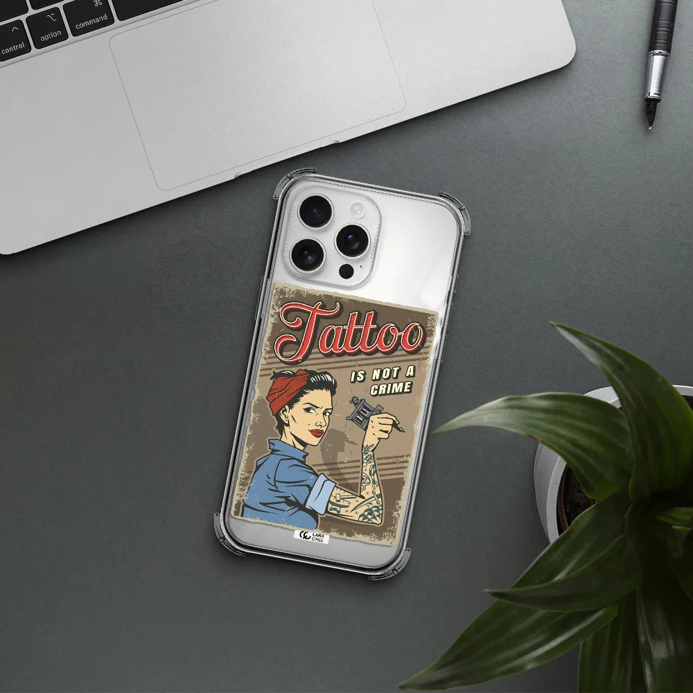 A Woman With Tattoo On Her Arm Apple Iphone 16 Pro Max Clear Pc Case