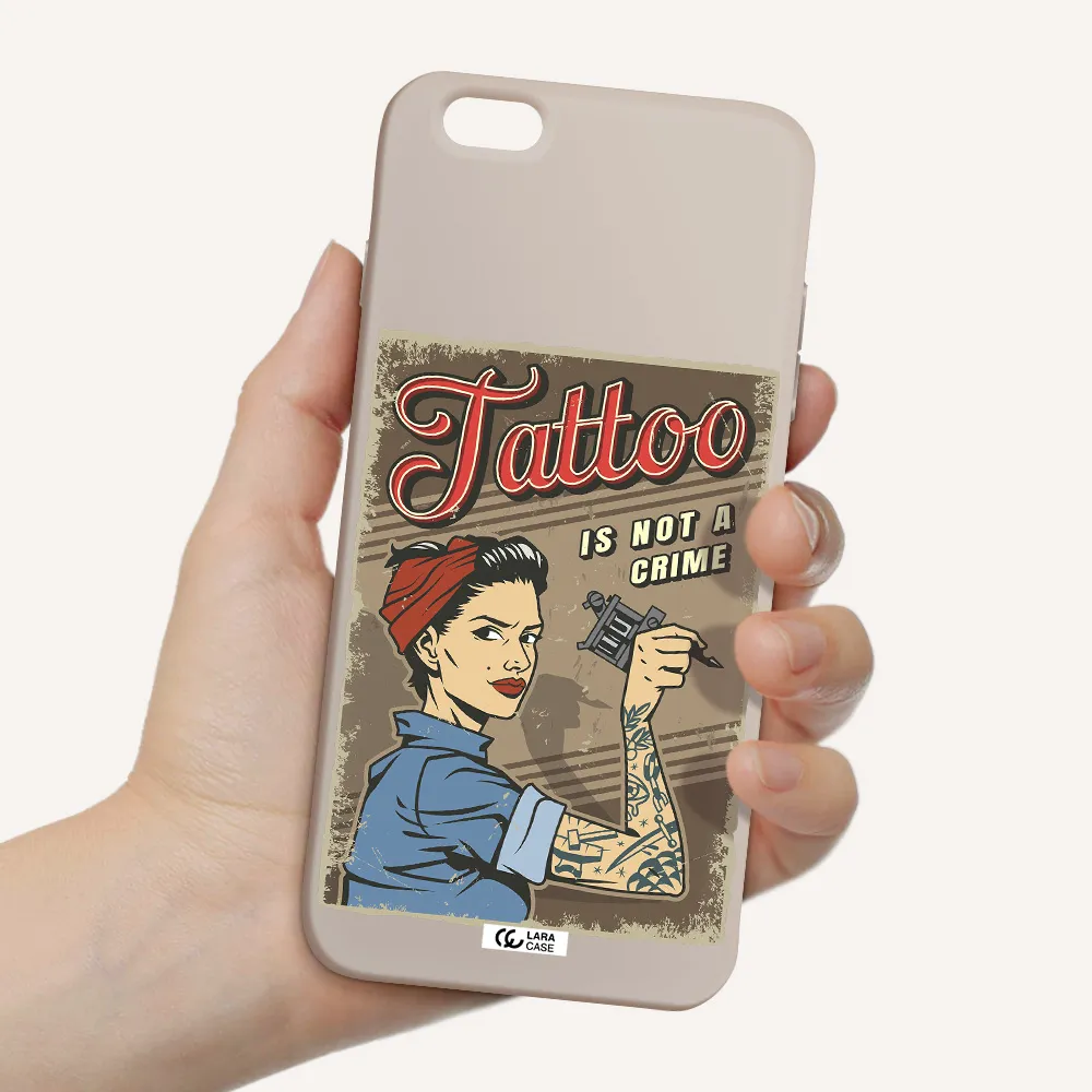 a woman with tattoo on her arm Apple iPhone 6 s plus Silicone Stone Case