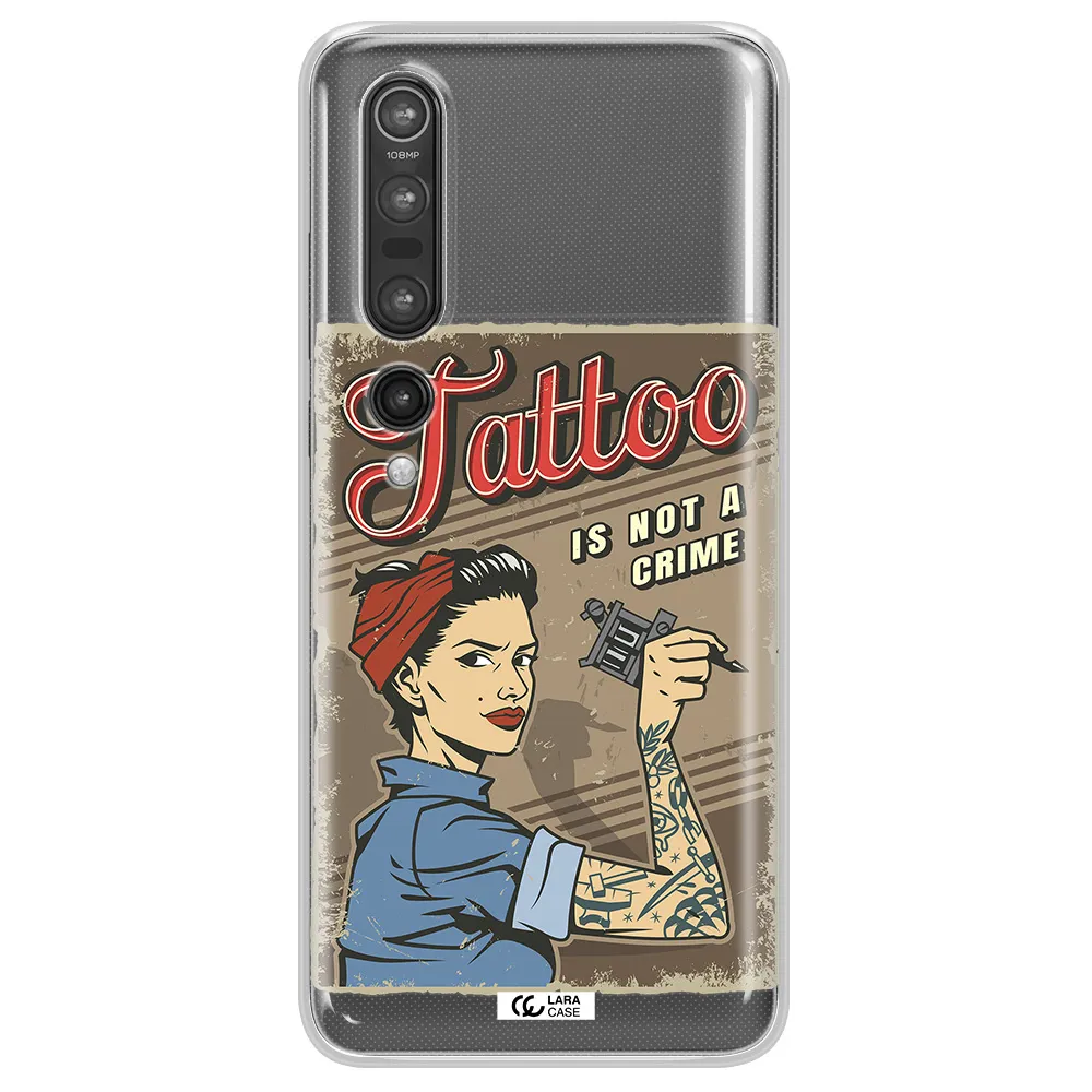 a woman with tattoo on her arm Xiaomi Mi 10 Pro Clear TPU Case