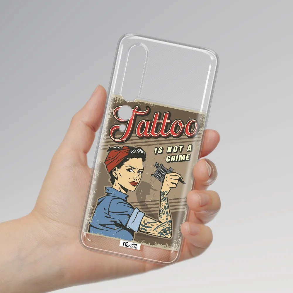 a woman with tattoo on her arm Xiaomi Mi 10 Pro Clear TPU Case