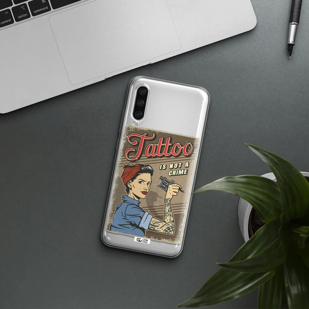 A Woman With Tattoo On Her Arm Xiaomi Mi A3 Clear Tpu Case