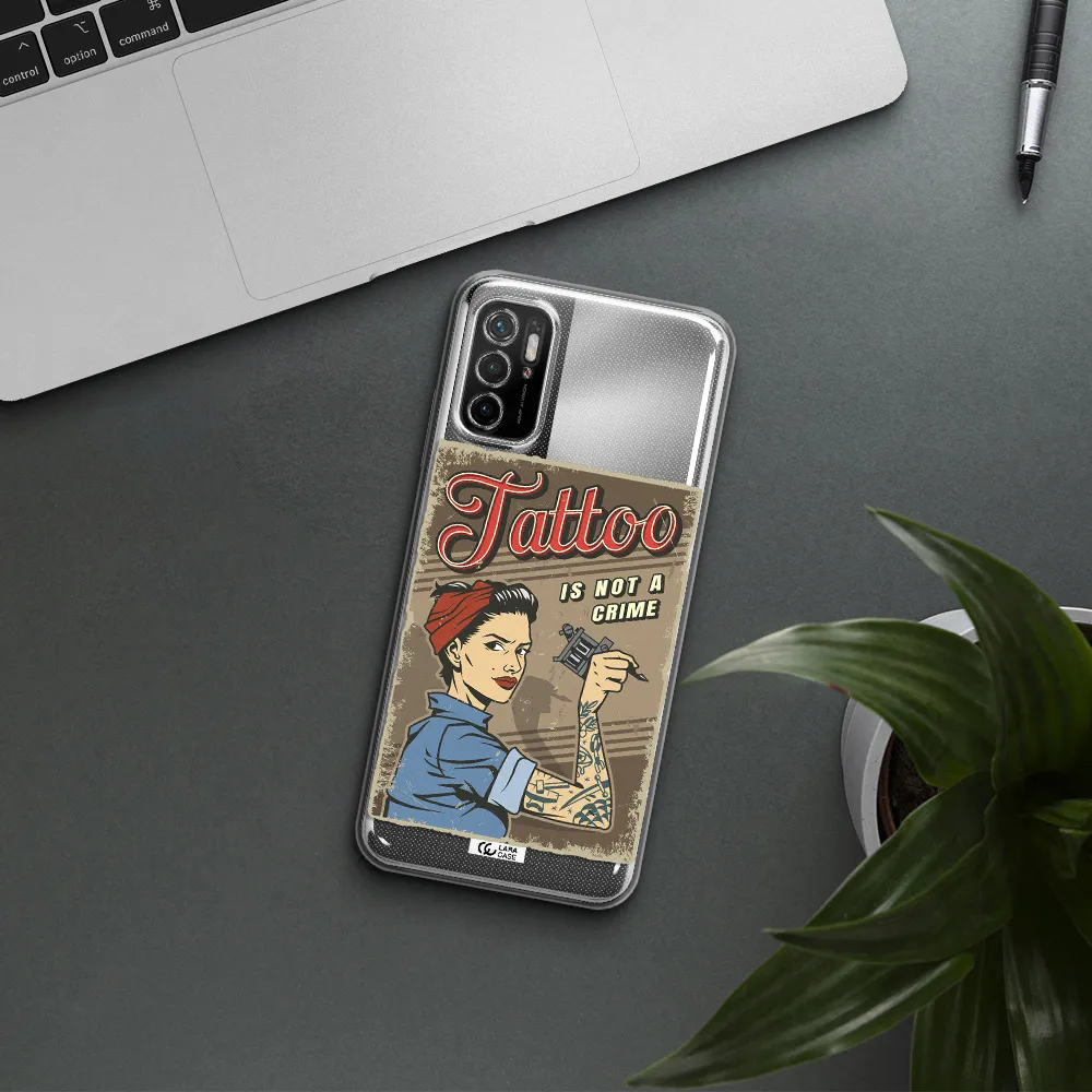 A Woman With Tattoo On Her Arm Xiaomi Poco M4 Pro 5G Clear Tpu Case