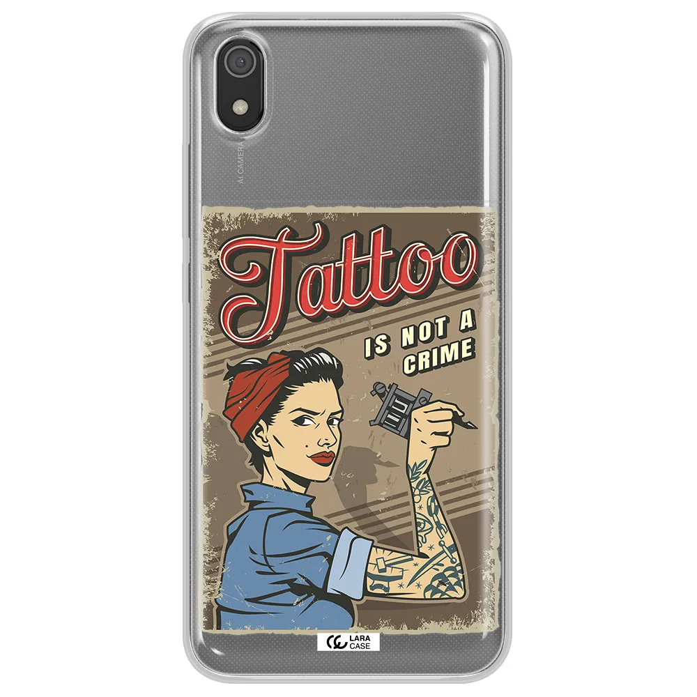 a woman with tattoo on her arm Xiaomi Redmi 7A Clear TPU Case