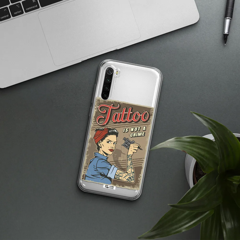 A Woman With Tattoo On Her Arm Xiaomi Redmi Note 8T Clear Tpu Case