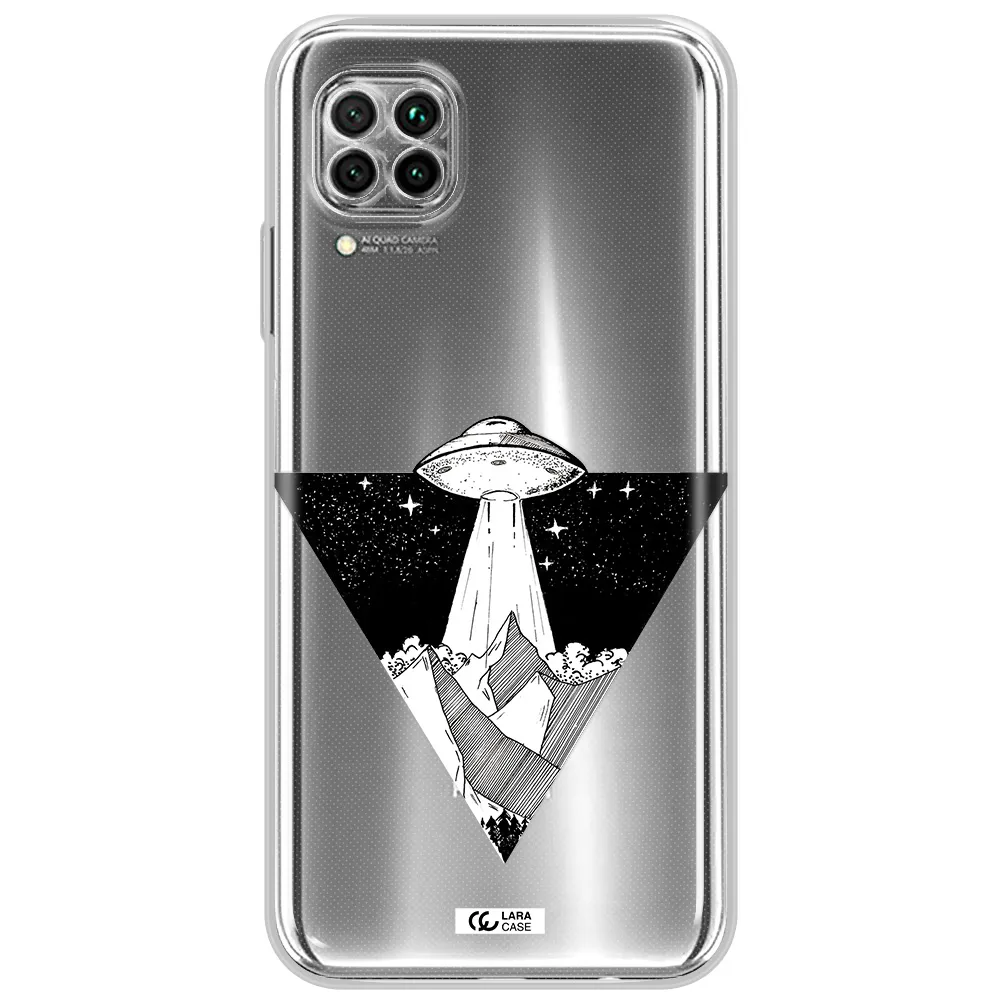 A Triangle With A Ufo In The Sky Huawei Nova 7I Clear Tpu Case