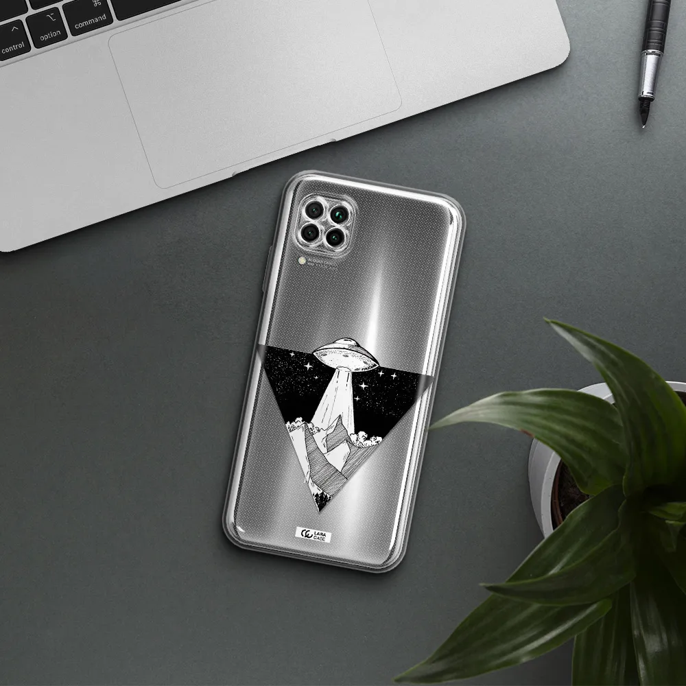 A Triangle With A Ufo In The Sky Huawei Nova 7I Clear Tpu Case