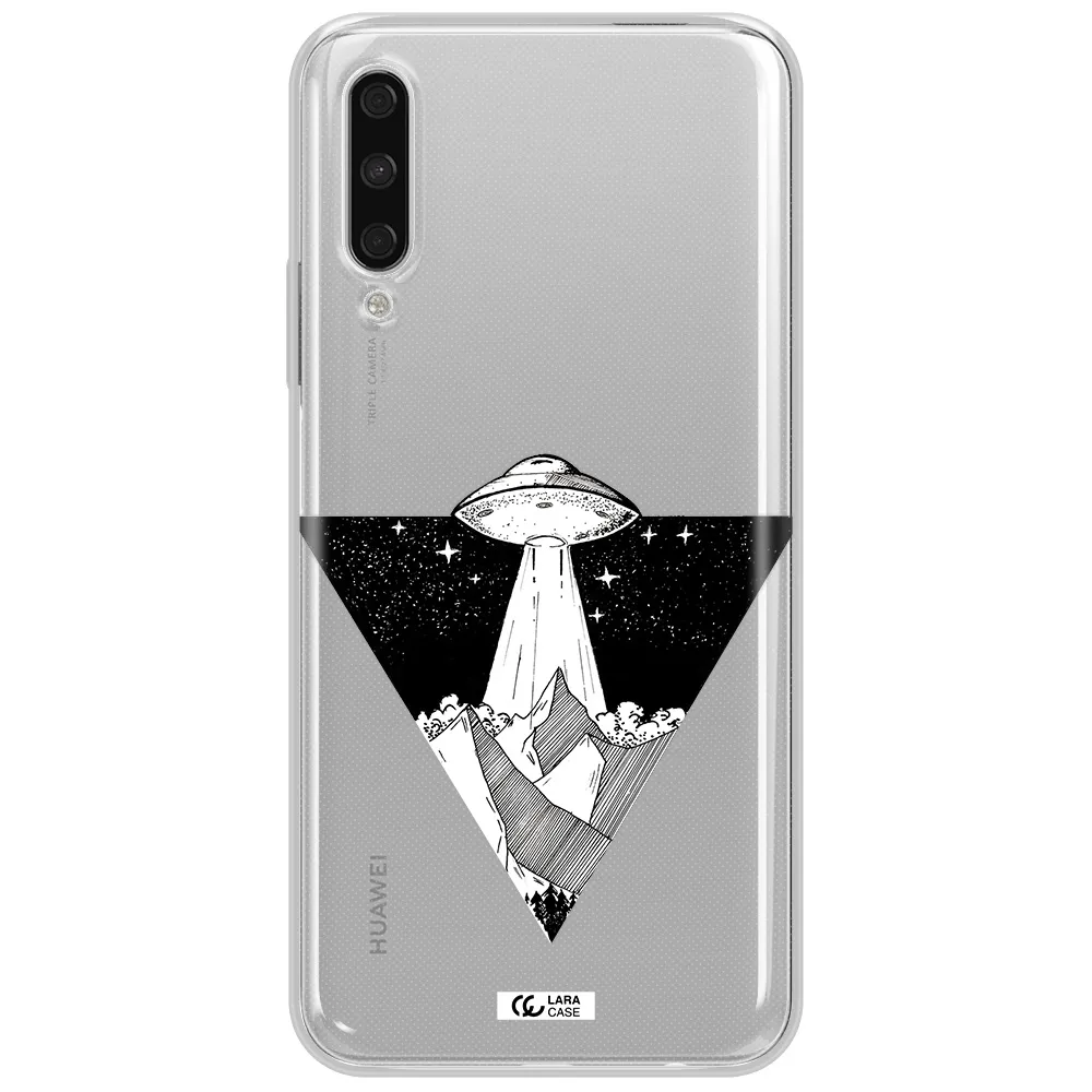 A Triangle With A Ufo In The Sky Huawei Y9S Clear Tpu Case