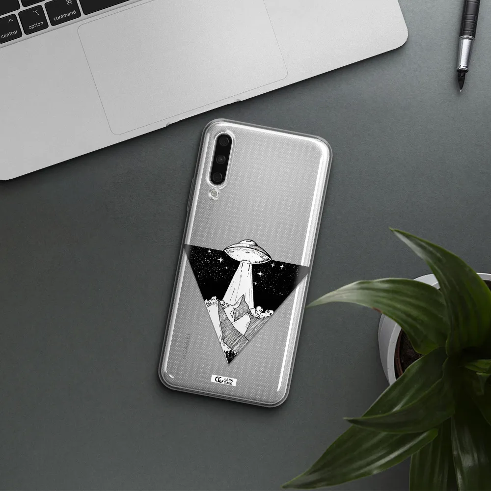 A Triangle With A Ufo In The Sky Huawei Y9S Clear Tpu Case