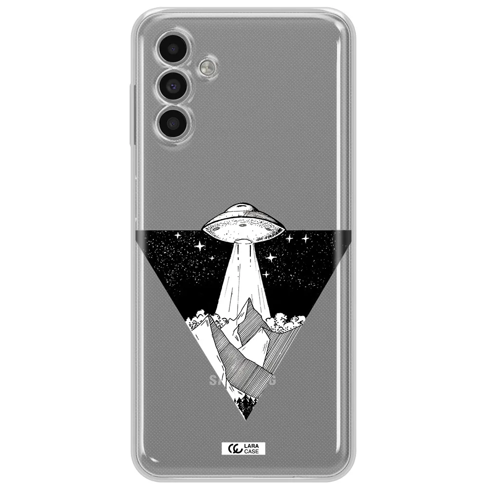 A Triangle With A Ufo In The Sky Samsung A13 5G Clear Tpu Case