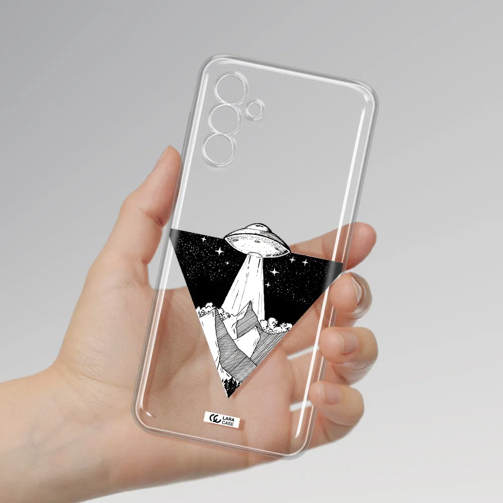 A Triangle With A Ufo In The Sky Samsung A13 5G Clear Tpu Case
