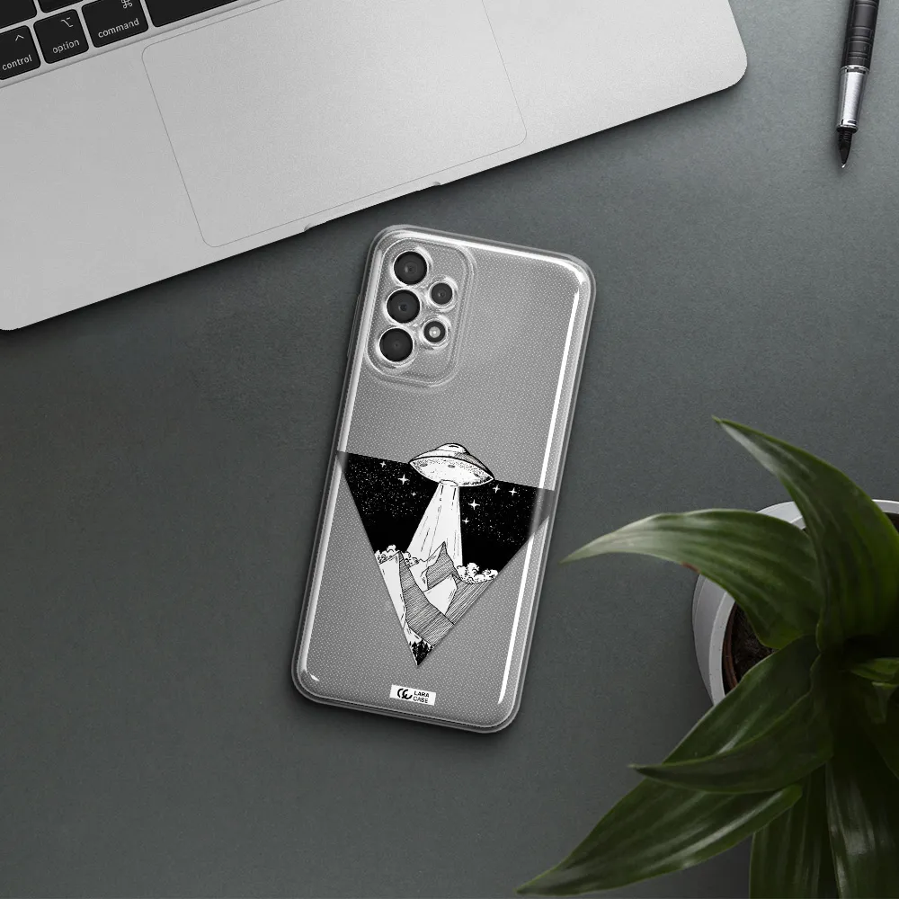 A Triangle With A Ufo In The Sky Samsung A23 5G Clear Tpu Case