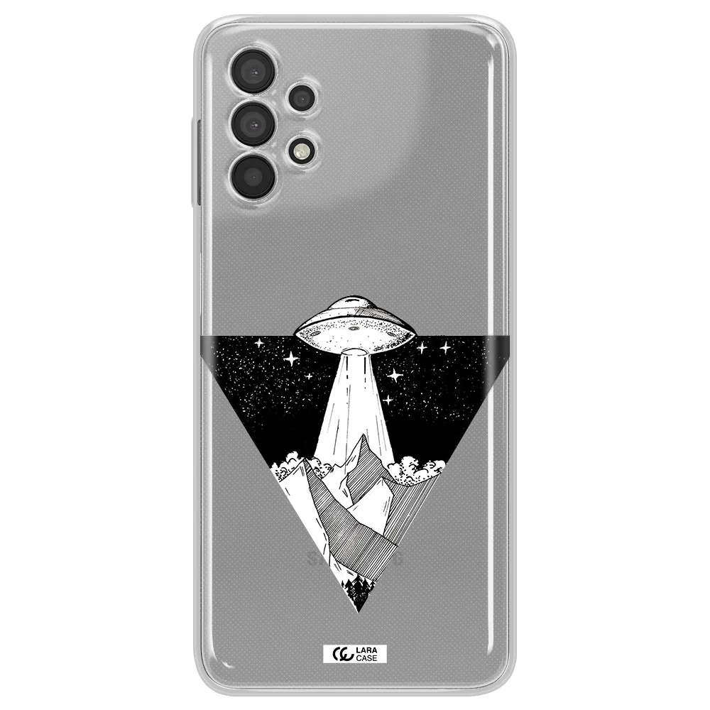 A Triangle With A Ufo In The Sky Samsung A32 4G Clear Tpu Case