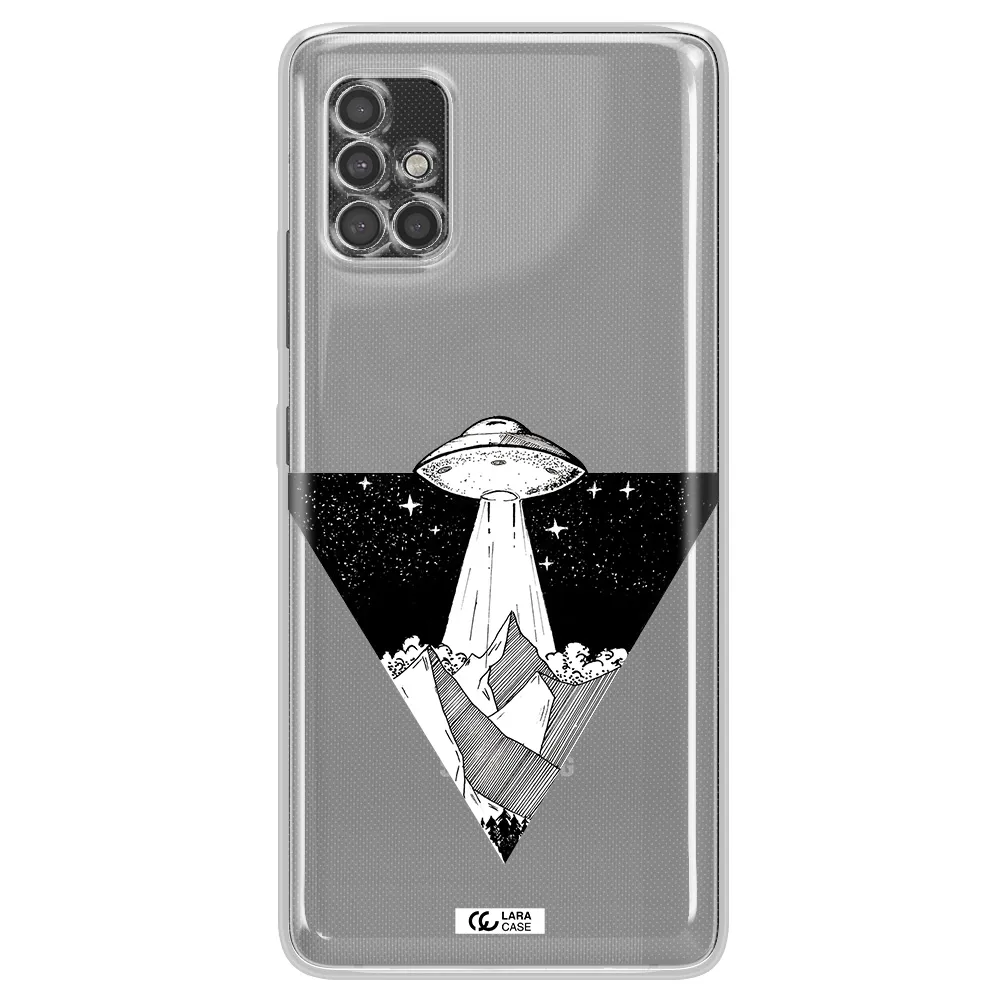 A Triangle With A Ufo In The Sky Samsung A40S Clear Tpu Case