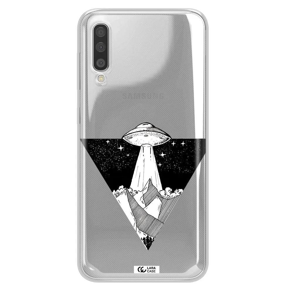 A Triangle With A Ufo In The Sky Samsung A50S Clear Tpu Case