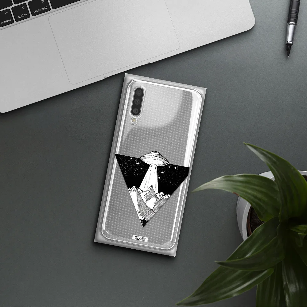 A Triangle With A Ufo In The Sky Samsung A50S Clear Tpu Case