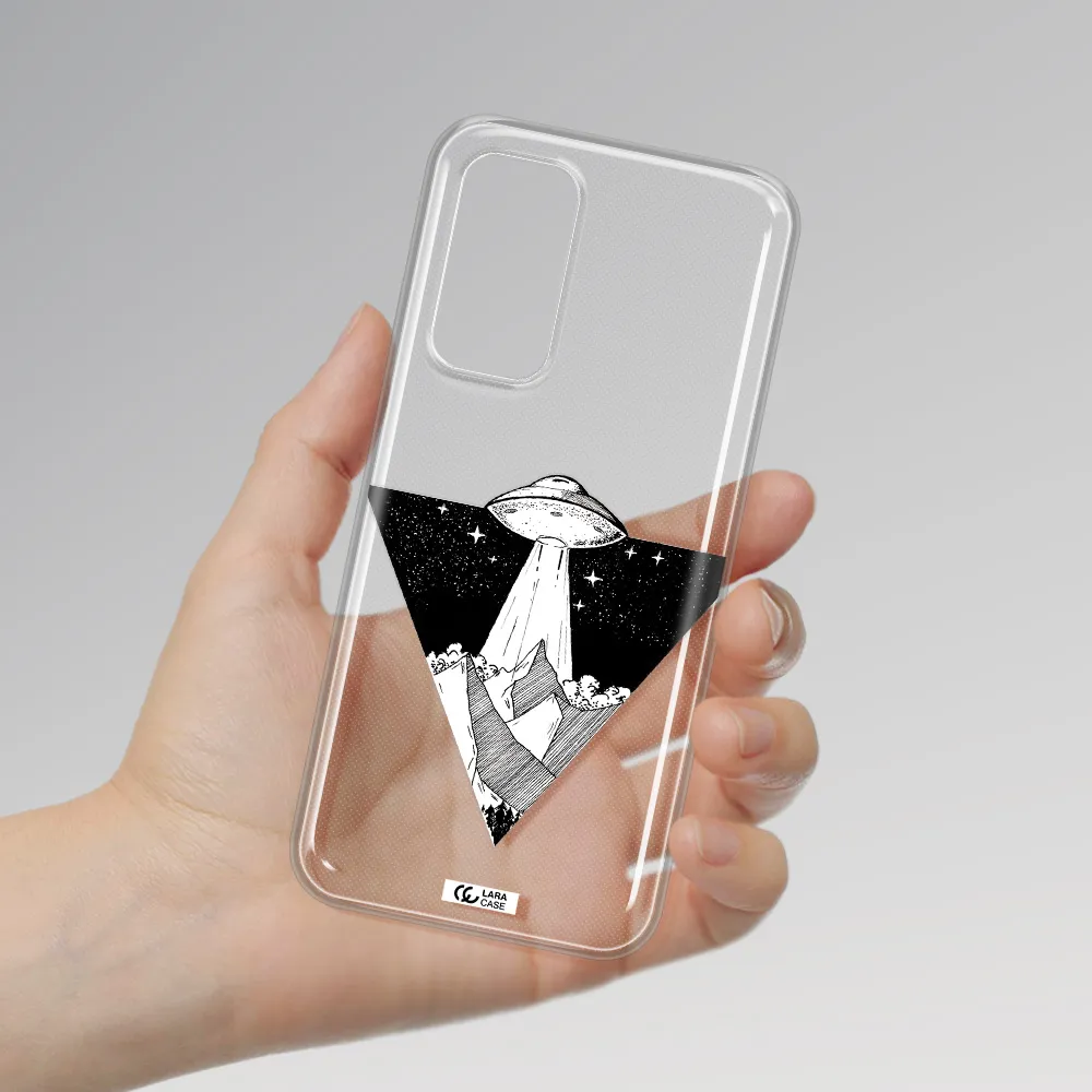 a triangle with a ufo in the sky Xiaomi Mi 10 T Pro Clear TPU Case