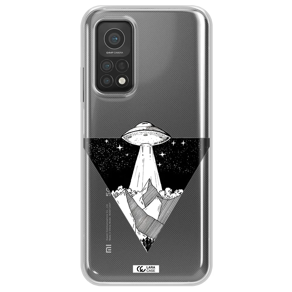a triangle with a ufo in the sky Xiaomi Mi 10T Clear TPU Case