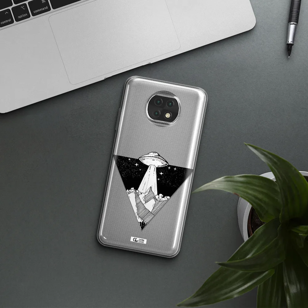 A Triangle With A Ufo In The Sky Xiaomi Redmi Note 9T Clear Tpu Case