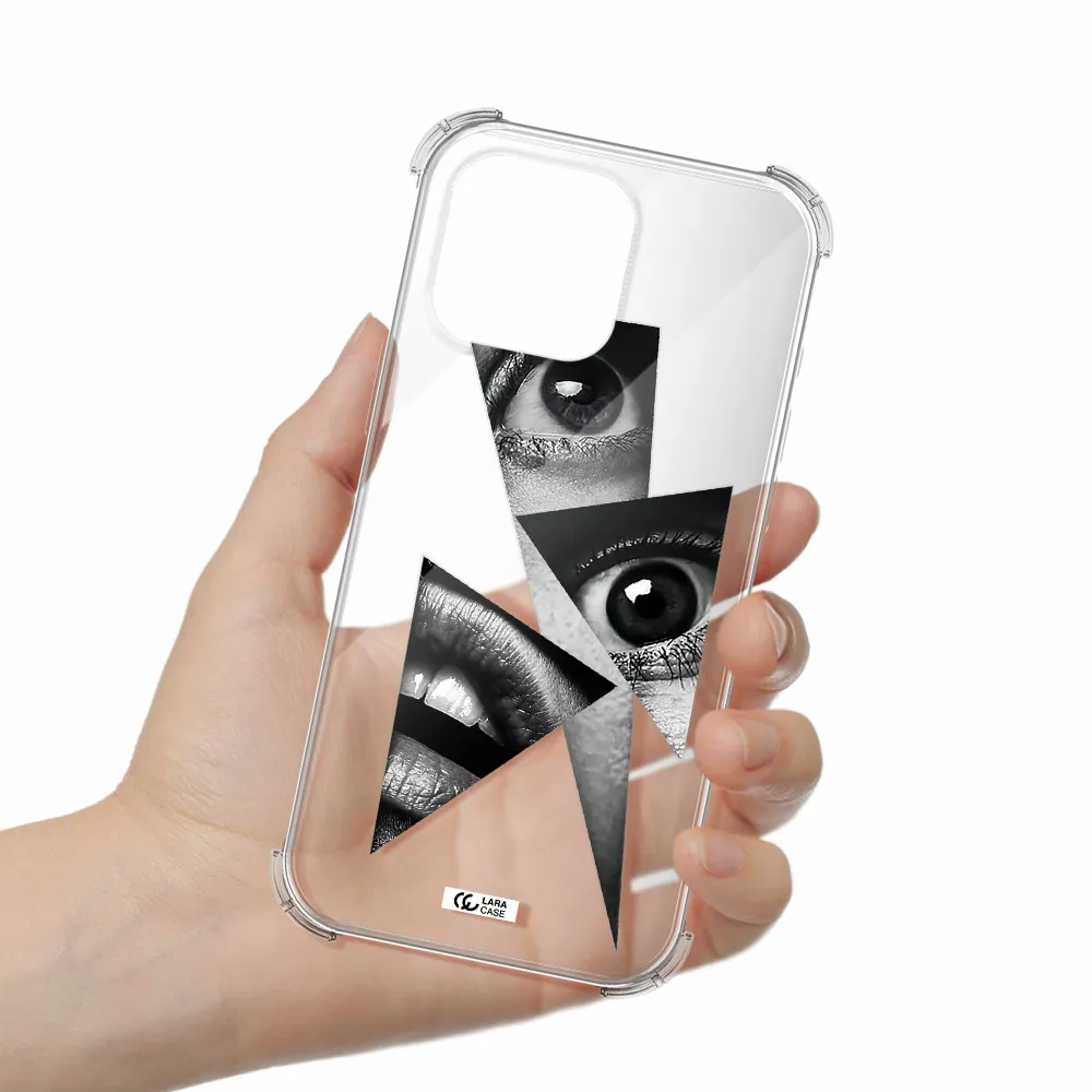 A Close-Up Of A Woman's Eyes And Lips Apple Iphone 16 Pro Max Clear Pc Case