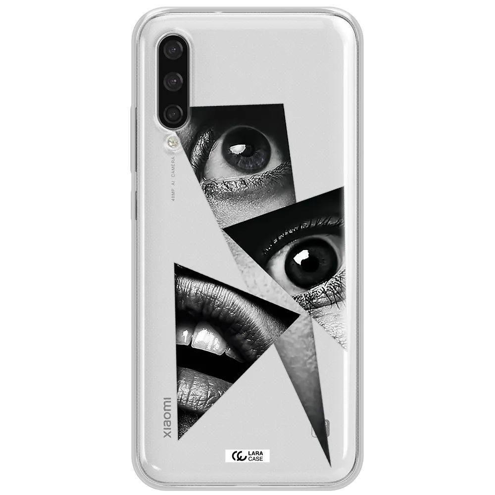 A Close-Up Of A Woman's Eyes And Lips Xiaomi Mi A3 Clear Tpu Case