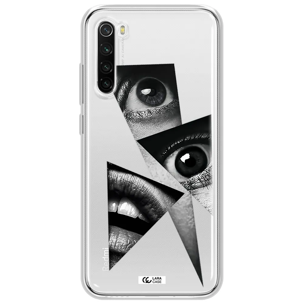 A Close-Up Of A Woman's Eyes And Lips Xiaomi Redmi Note 8T Clear Tpu Case