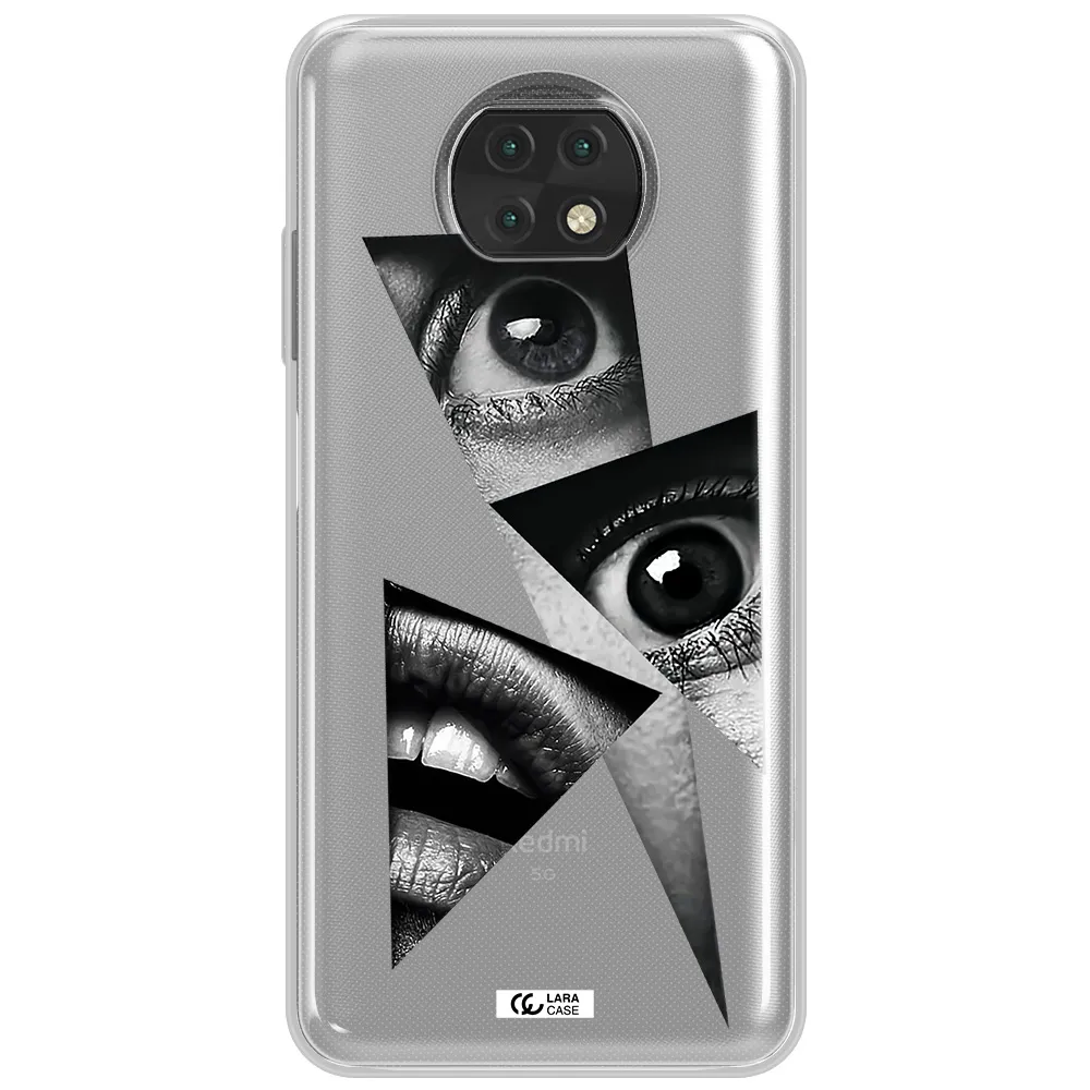 A Close-Up Of A Woman's Eyes And Lips Xiaomi Redmi Note 9T Clear Tpu Case