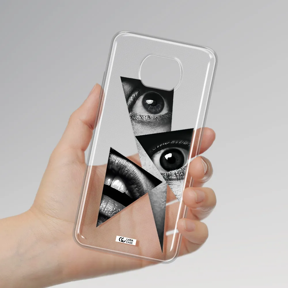 A Close-Up Of A Woman's Eyes And Lips Xiaomi Redmi Note 9T Clear Tpu Case