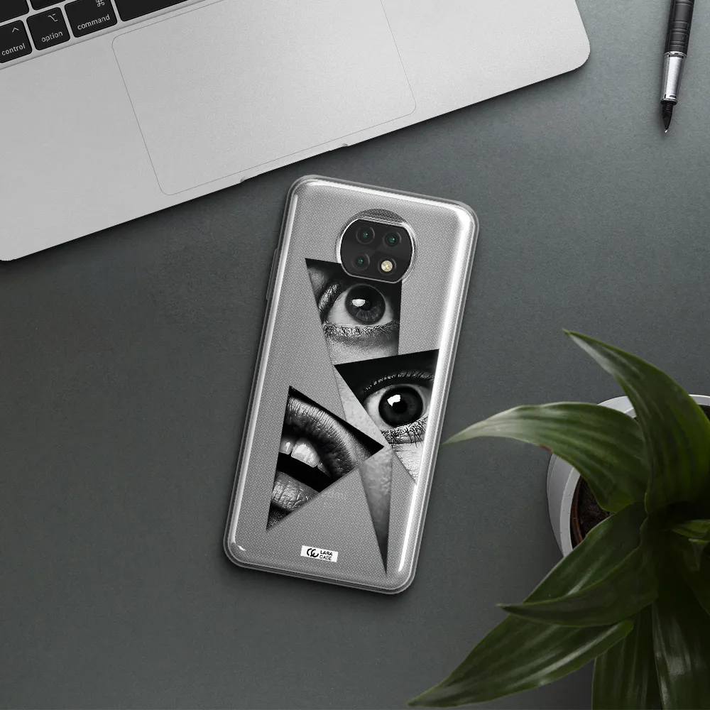 A Close-Up Of A Woman's Eyes And Lips Xiaomi Redmi Note 9T Clear Tpu Case