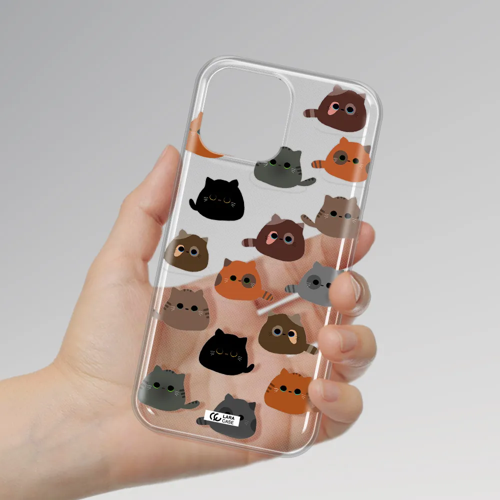 a group of cats with different colors Apple iPhone 13 Pro Max Clear TPU Case