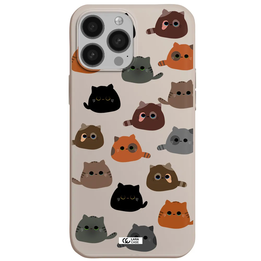 a group of cats with different colors Apple iPhone 13 Pro Silicone Stone Case
