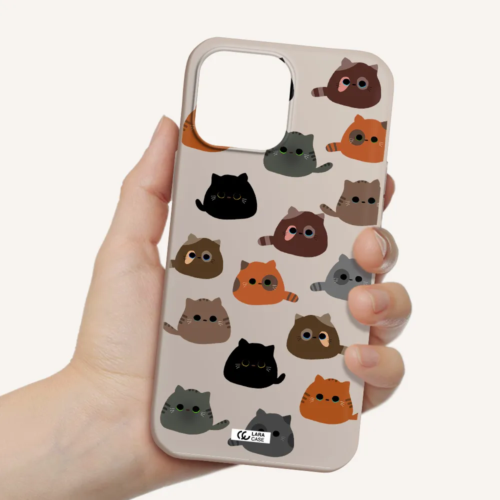 a group of cats with different colors Apple iPhone 13 Pro Silicone Stone Case