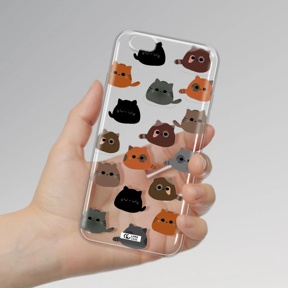 a group of cats with different colors Apple iPhone 6 plus Clear TPU Case
