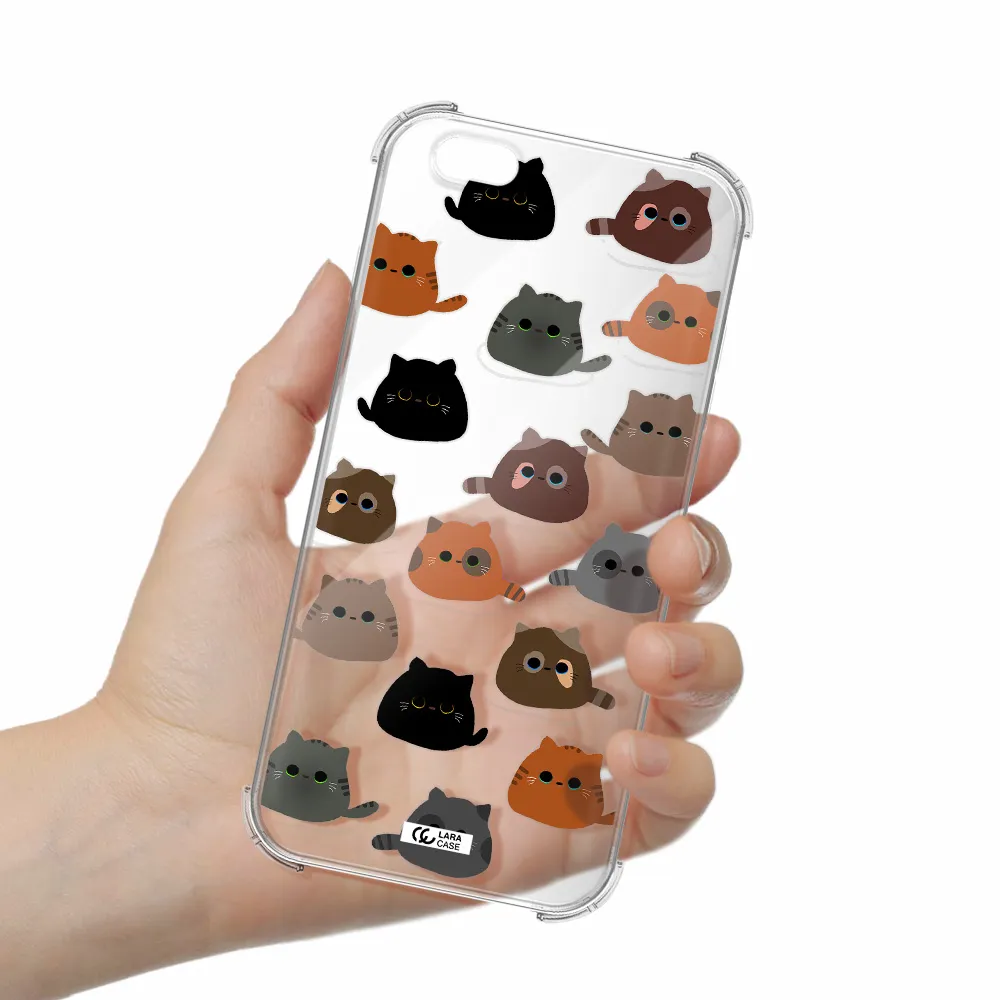 a group of cats with different colors Apple iPhone 6 s plus Clear PC Case