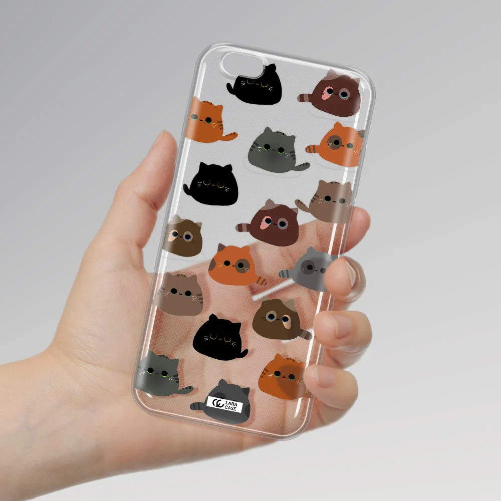 a group of cats with different colors Apple iPhone 6 s plus Clear TPU Case