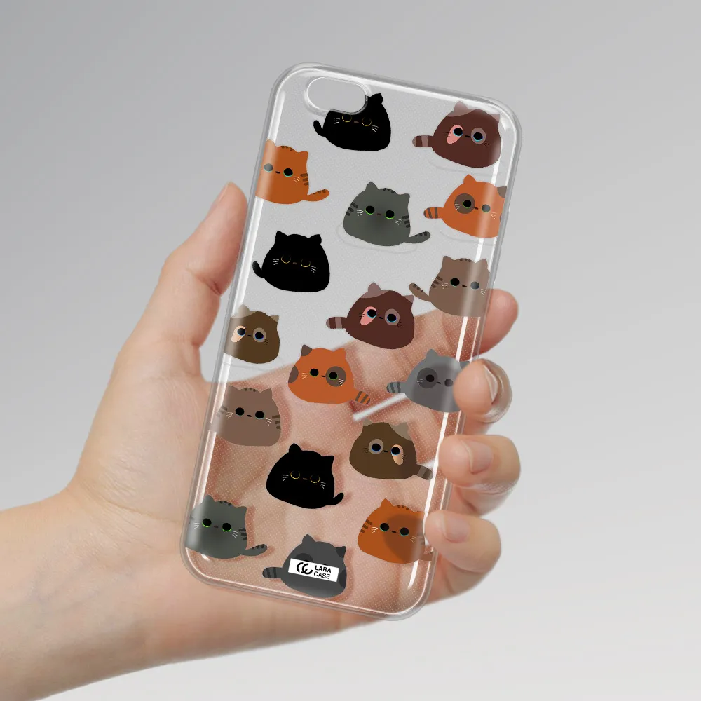 a group of cats with different colors Apple iPhone 6S Clear TPU Case