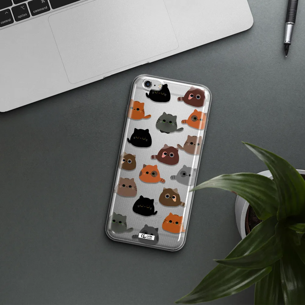 a group of cats with different colors Apple iPhone 6S Clear TPU Case