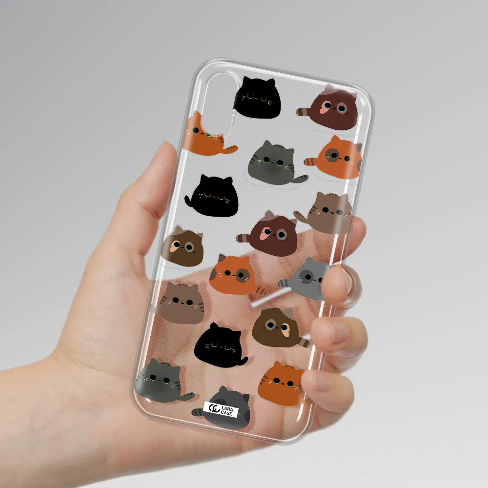 a group of cats with different colors Apple iPhone X Clear TPU Case