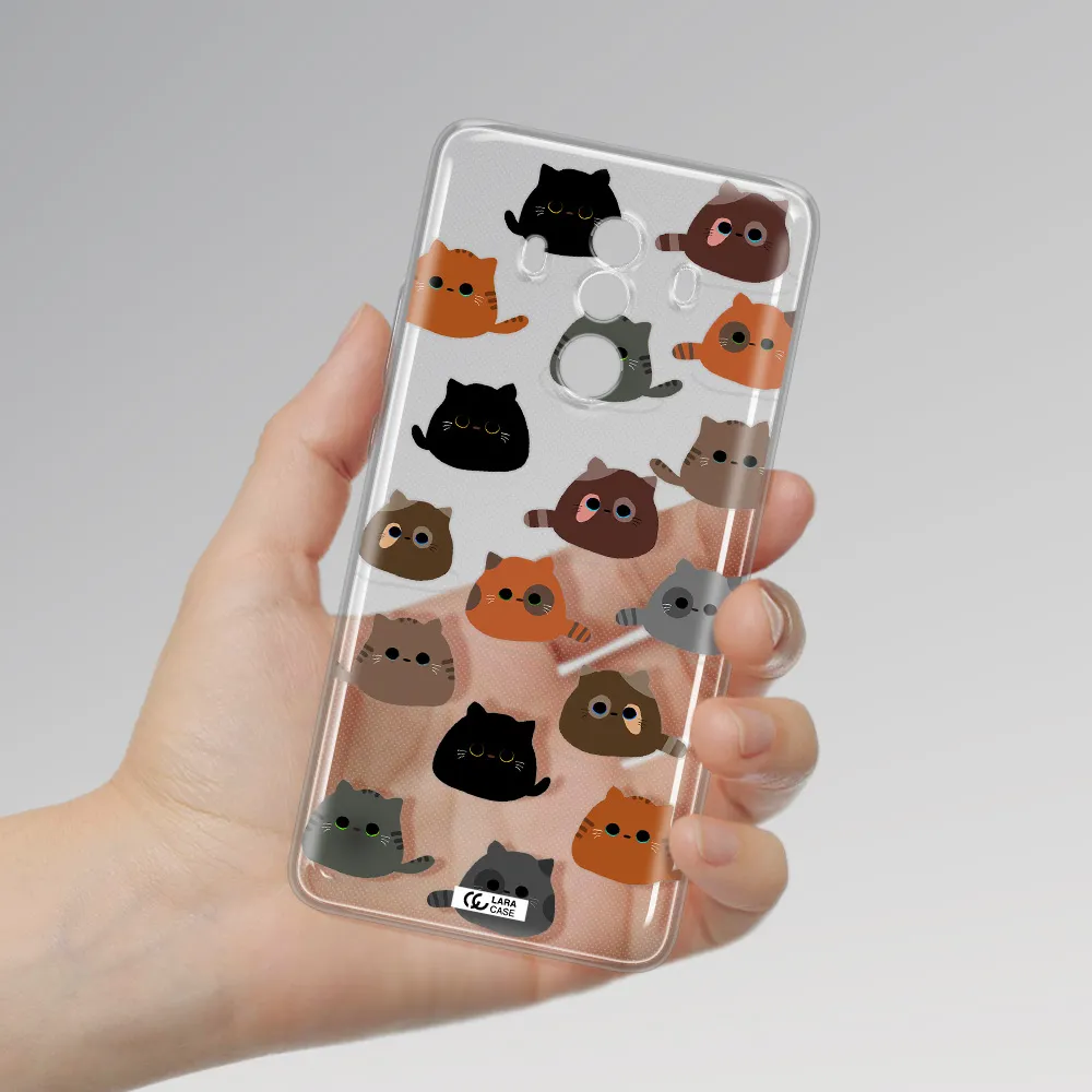 a group of cats with different colors Huawei Mate 10 Clear TPU Case