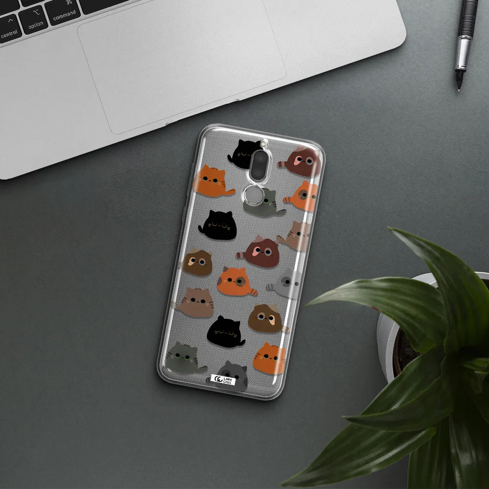 a group of cats with different colors Huawei Mate 10 Lite Clear TPU Case