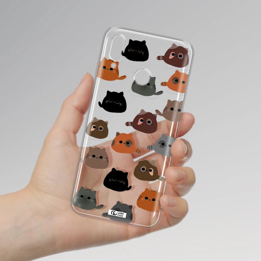 a group of cats with different colors Huawei P Smart 2019 Clear TPU Case