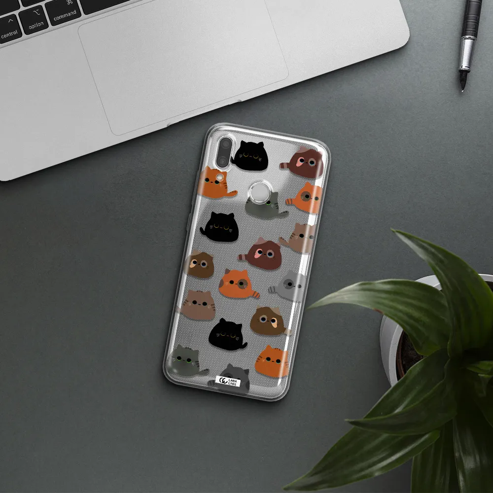 a group of cats with different colors Huawei P Smart 2019 Clear TPU Case