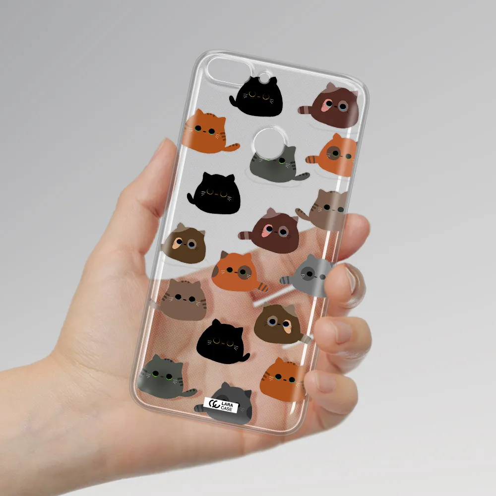 a group of cats with different colors Huawei P Smart Clear TPU Case