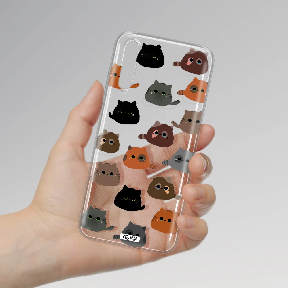 a group of cats with different colors Huawei P Smart S Clear TPU Case
