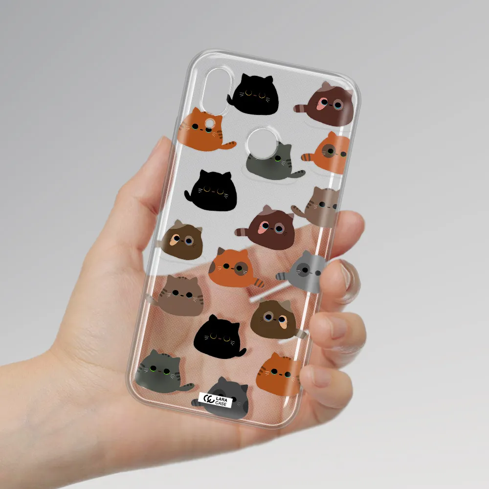 a group of cats with different colors Huawei P20 Lite Clear TPU Case