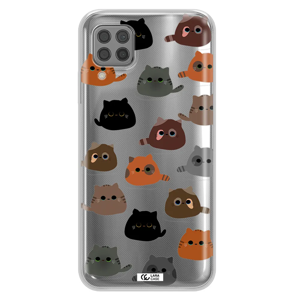 a group of cats with different colors Huawei P40 Lite Clear TPU Case