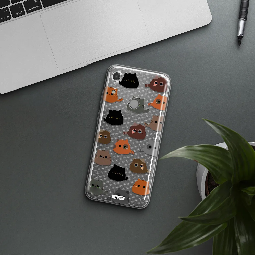 a group of cats with different colors Huawei Y6S Clear TPU Case