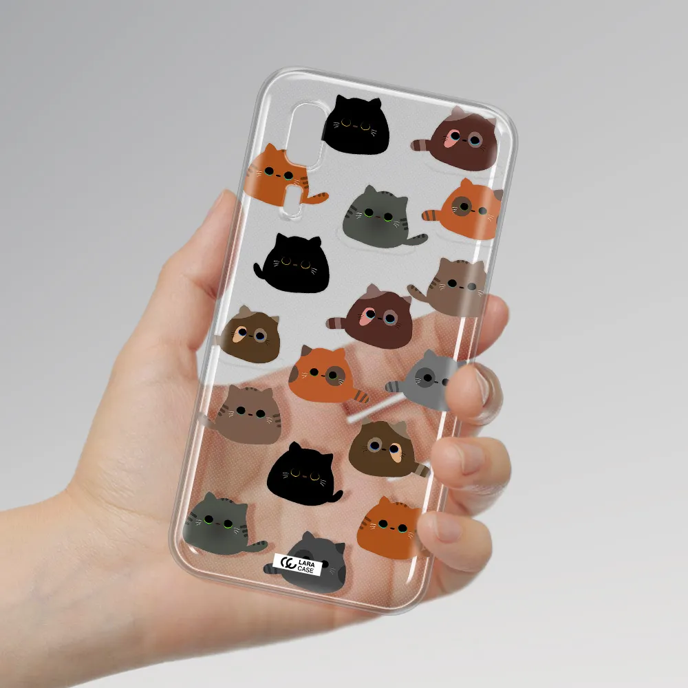a group of cats with different colors Samsung A2 Core Clear TPU Case